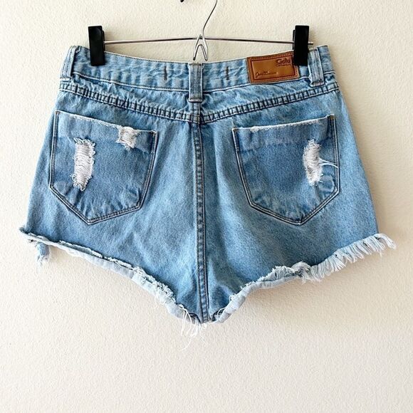 Gata Denim Jean Shorts Distressed - Picture 4 of 9